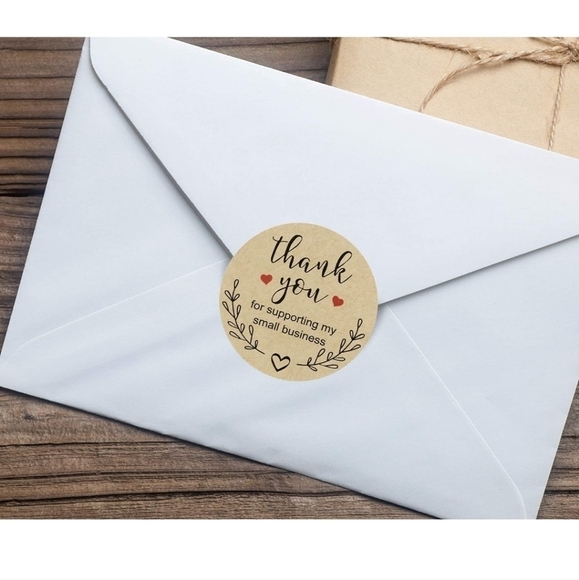 1.5" "Thank you for Supporting my Small Business" Stickers•500 PK - Picture 4 of 7